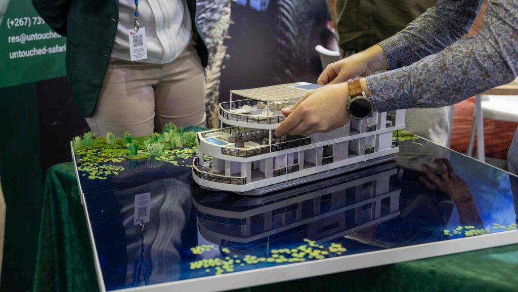 Model of the Okavango Endeavour Houseboat at INDABA 2025